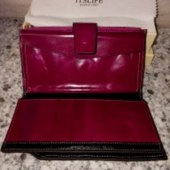 👛Nwt it's life waxed fuchsia wallet - Picture 6 of 10